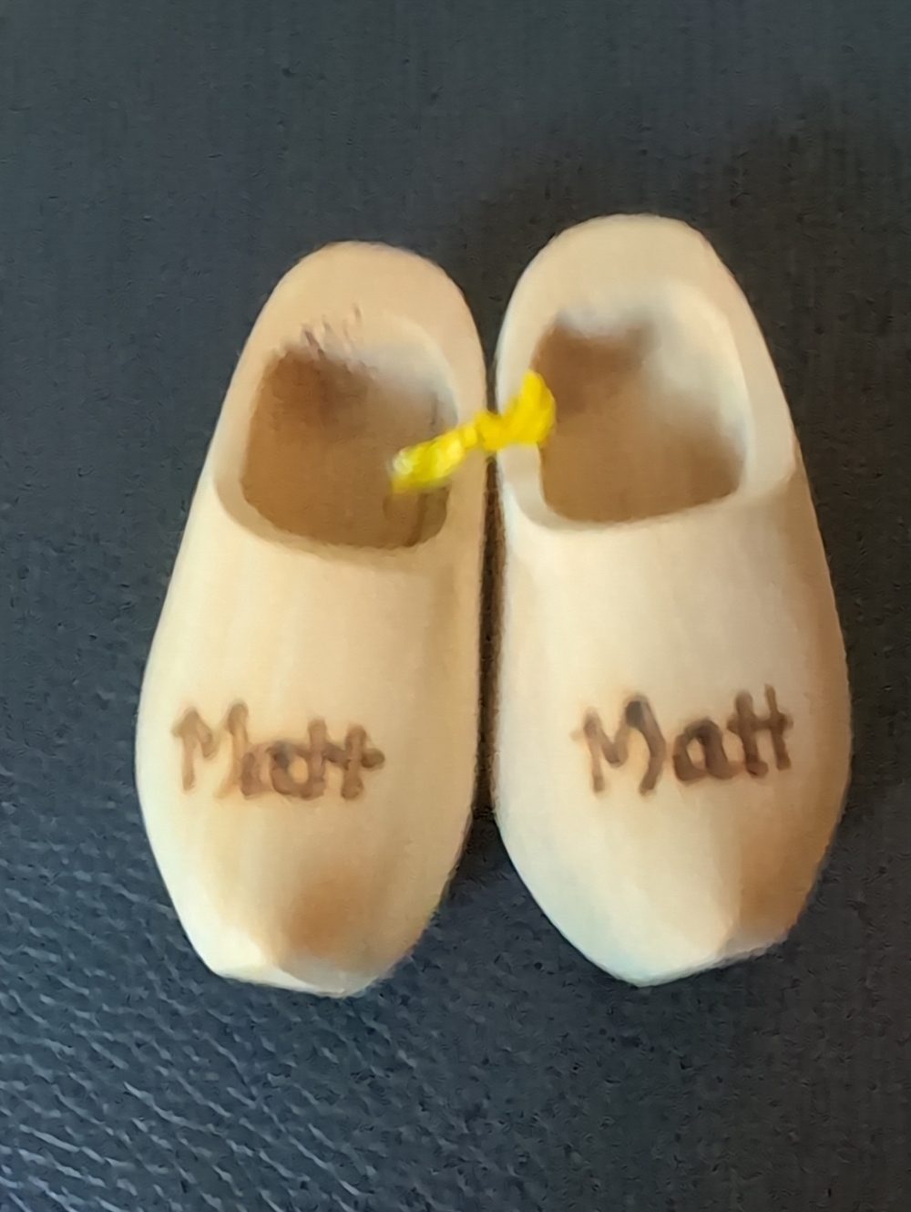 Pair of Miniature Dutch Wooden Clogs Klompen Souvenir Holland Decor 3.5 Inch